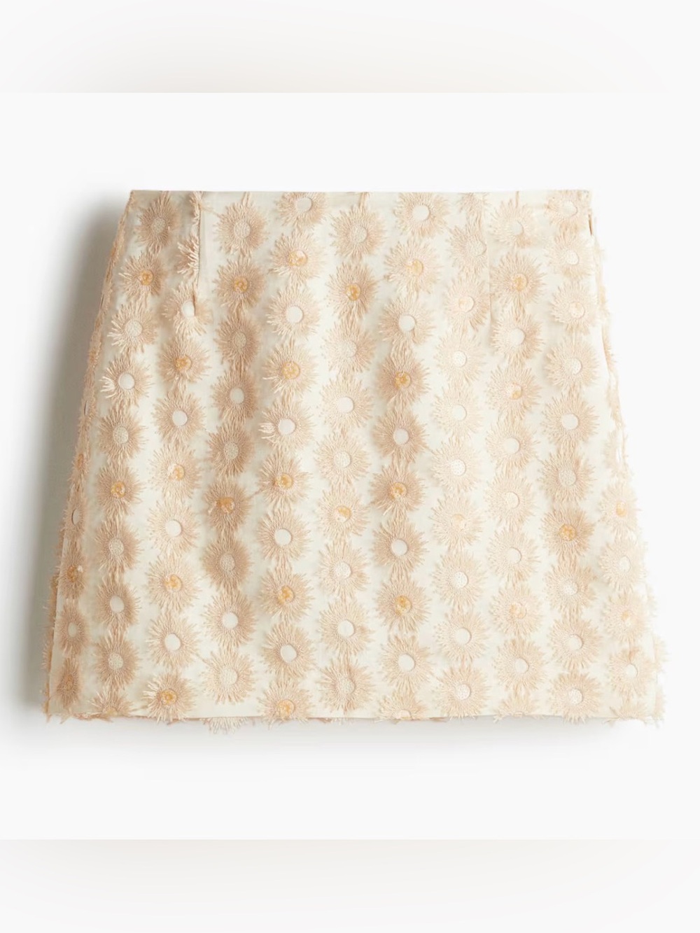 H&M APPLIQUÉD MINI SKIRT